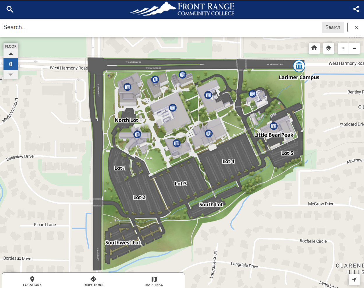 Larimer Campus Map