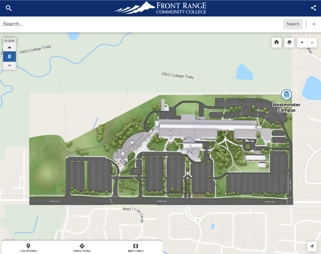 Westminster Campus Map